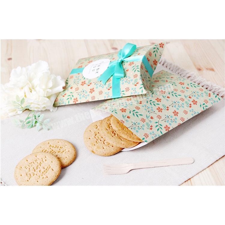 Packaging Paper Pillow Gift Box For Japan Biscuit Cookie Candy