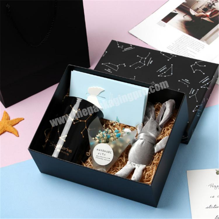 packing box paper gift box with clear foldable lid gift boxes