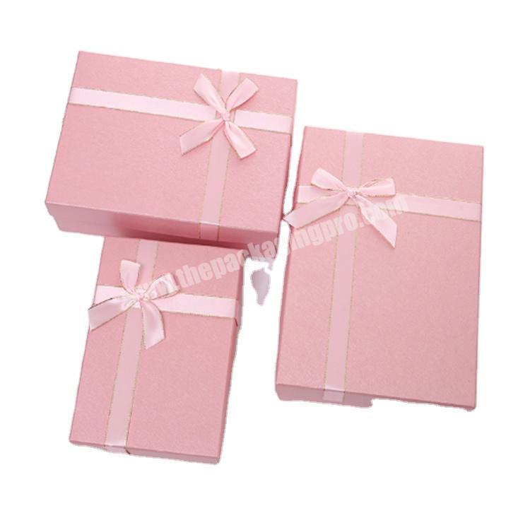 packing box rigid rose gold gift box with lid gift boxes