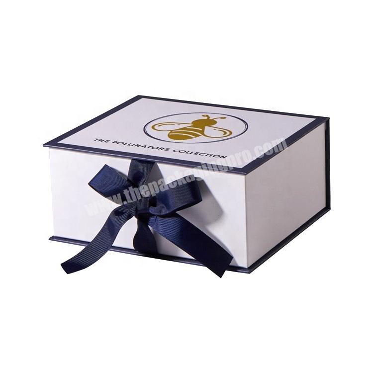 Packing Credit Card White Paper Gift Box,Gift Card Box with Ribbon Decoration
