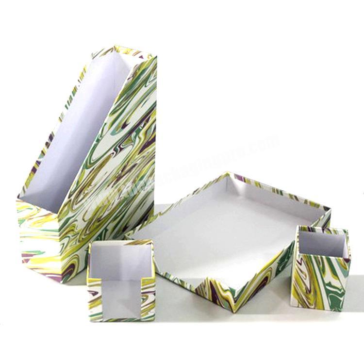 paper box  Desktop File Organizer set of 4