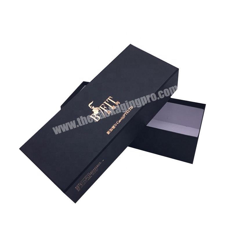 Paper Box Supplier Custom Design High Quality Matt Black Cardboard Brand Shoe Packaging Box
