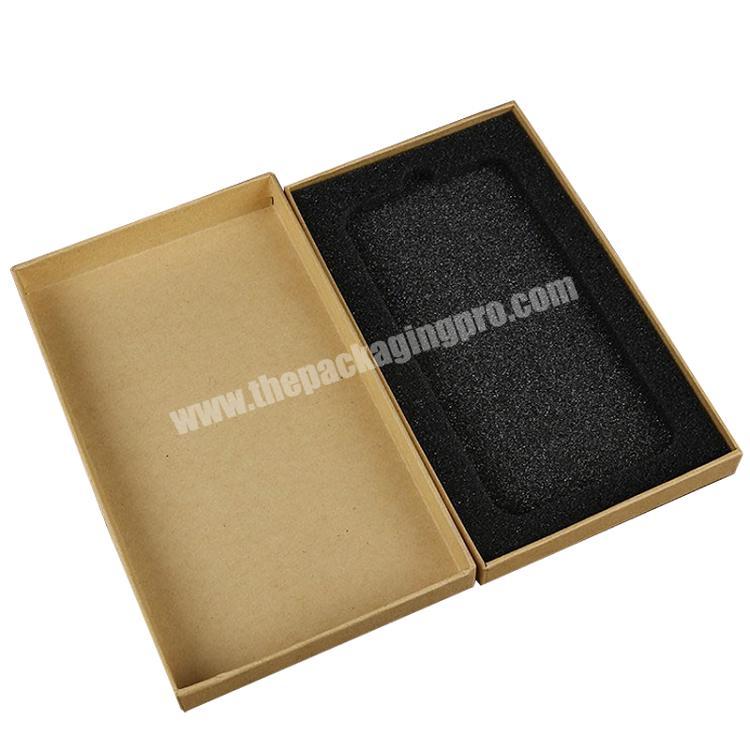 Paper Cardboard  Full Color Printing  Flat Square Lift Off  Cell Phone Case Gift Packaging Boxes