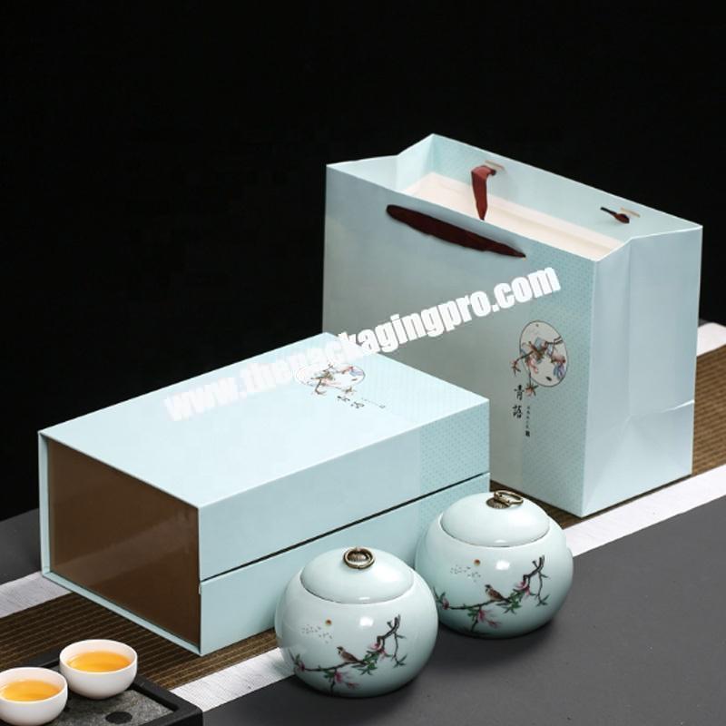 paper covered box for tea packaging with insert