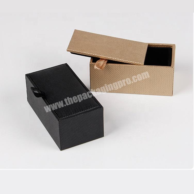 paper cufflinks packing foam insert cardboard sliding gift box