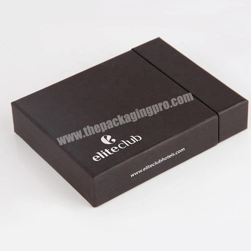 paper full box in black and logo on top for vip card