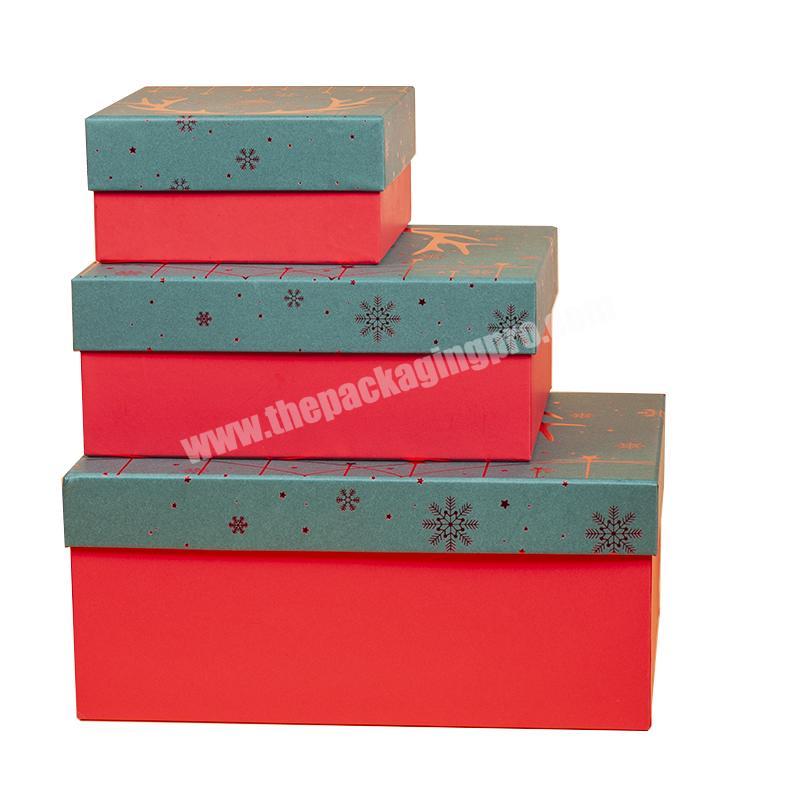 paper gift box for christmas gift packing customb box