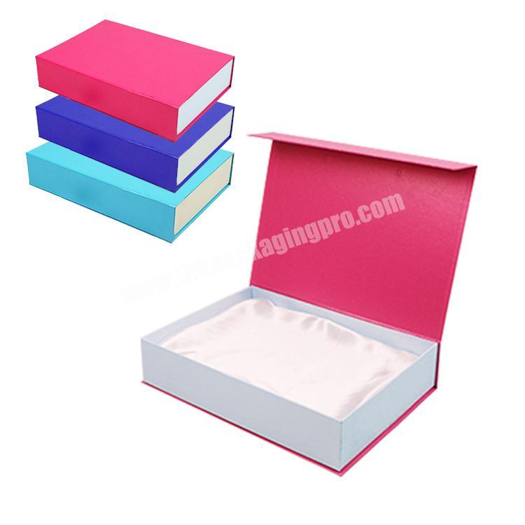 paper gift box packaging with fabric tray