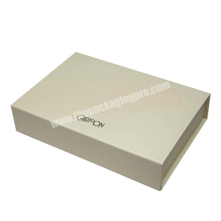 paper gift packaging box with magnetic and ribbon closure