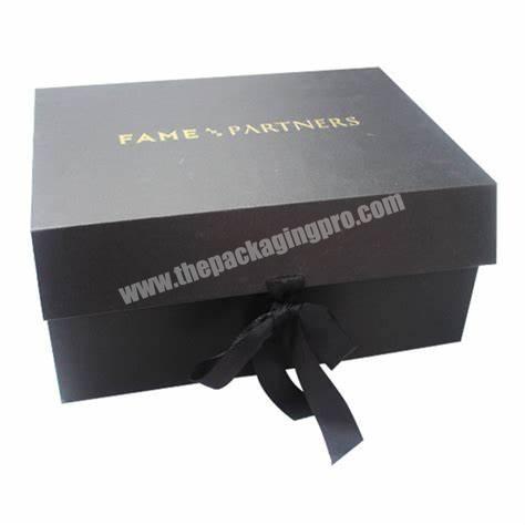 paper jewelry makeup gift boxes magnetic with logo ribbon