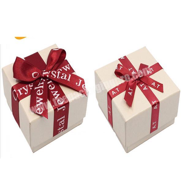 Paper jewelry necklace ring packaging gift boxes with custom logo
