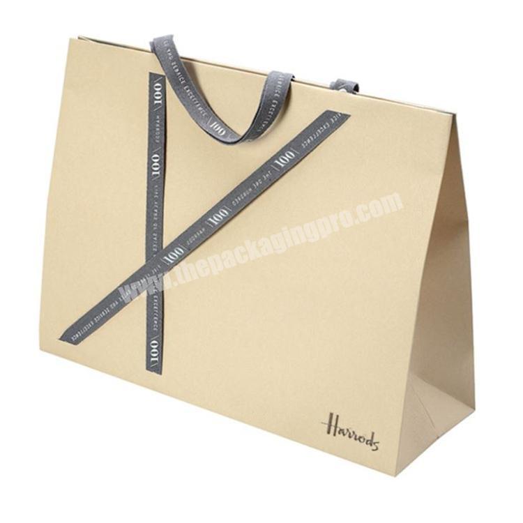 Paper Package Manufacturer cheap recycled brown paper bags with handles