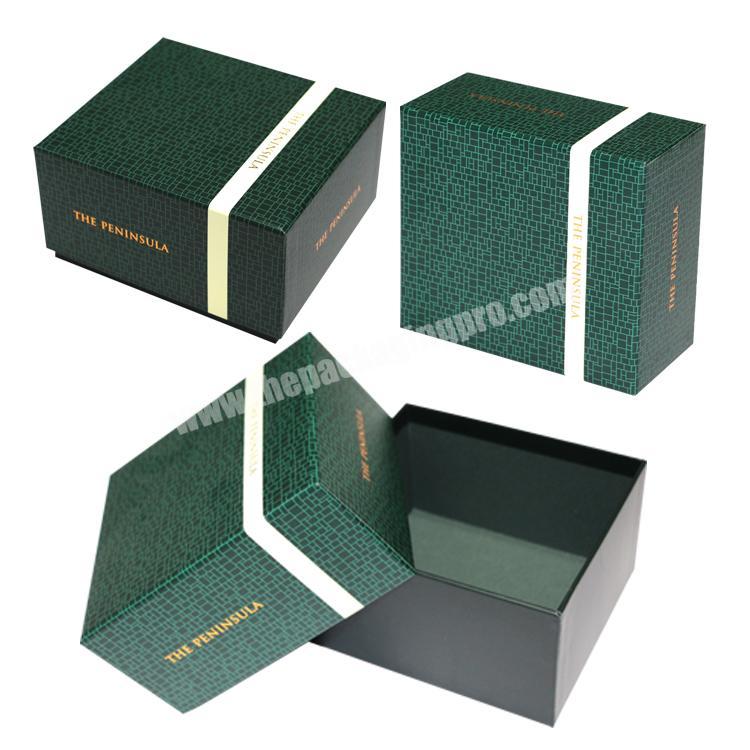 paper packaging gift boxes with gold hot stamping