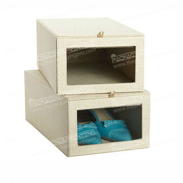 Paper empty plain high heel designer shoe box