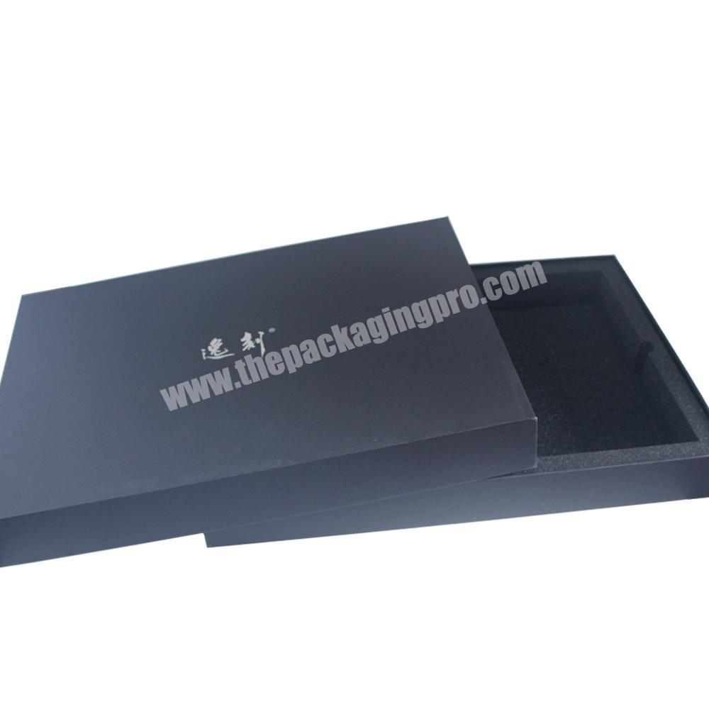 Personal logo matte box for notebook packaging with foam