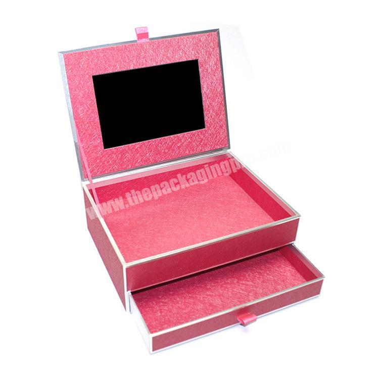 Personalised Custom Hard Rigid Cardboard Sliding Gift Packaging Paper Drawer Box