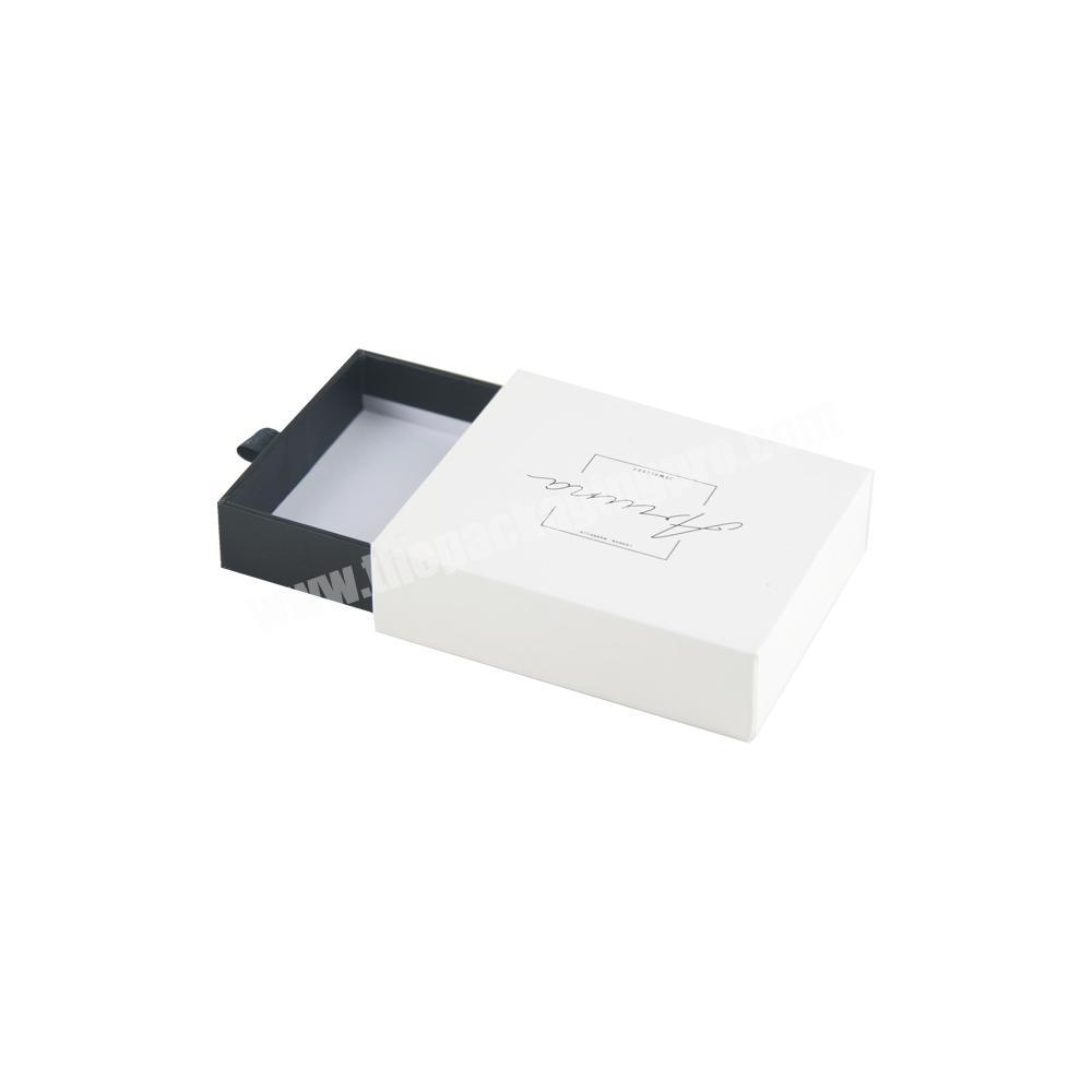 Personalised Custom Hard Rigid Cardboard Sliding Gift Packaging Paper Drawer Box For Jewelry Packaging