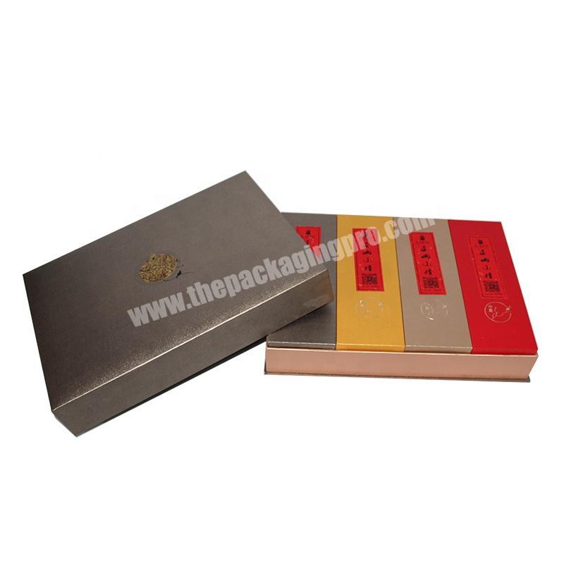 Personalized antique chinese high quality luxury custom tin gloss laminate the classic paper gift custom tea boxes with tea bags