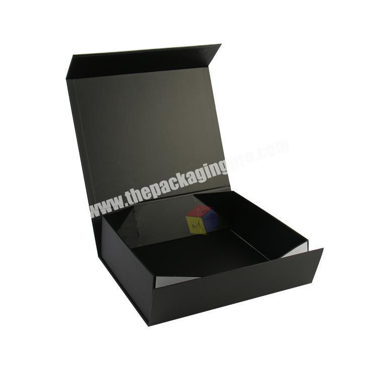 personalized black branded gift packaging clothes box with logo