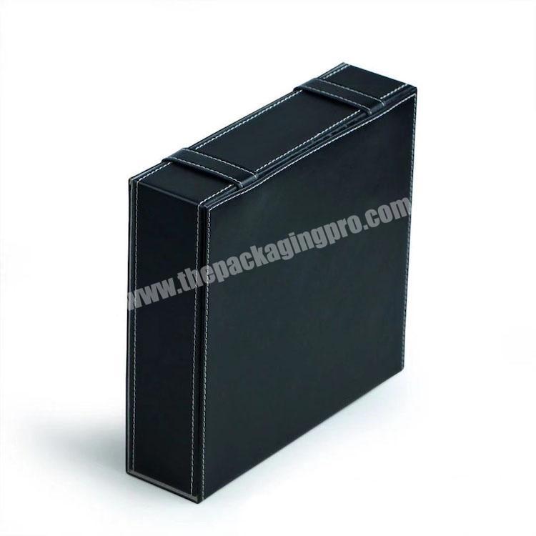 Factory Personalized Black Poker Dice Chip Set Leather Paper PU Box With Snap Closure