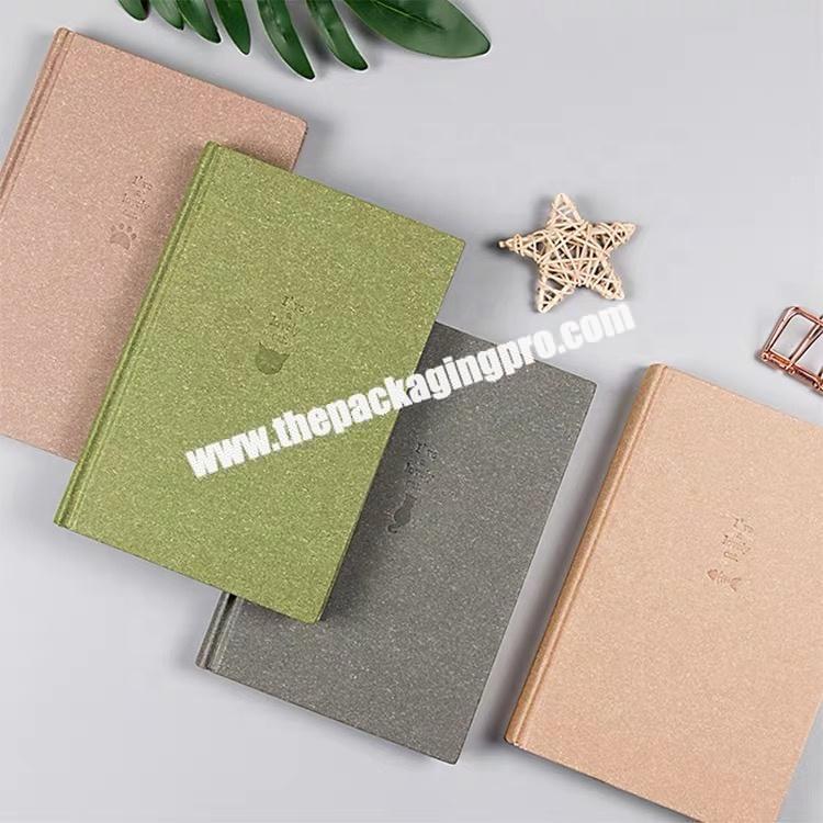 Manufacturer Personalized Custom A5 Daily Agenda Hardcover Pocket Diary Journal Blank School Office Stationary Notebook With Embossed Logo