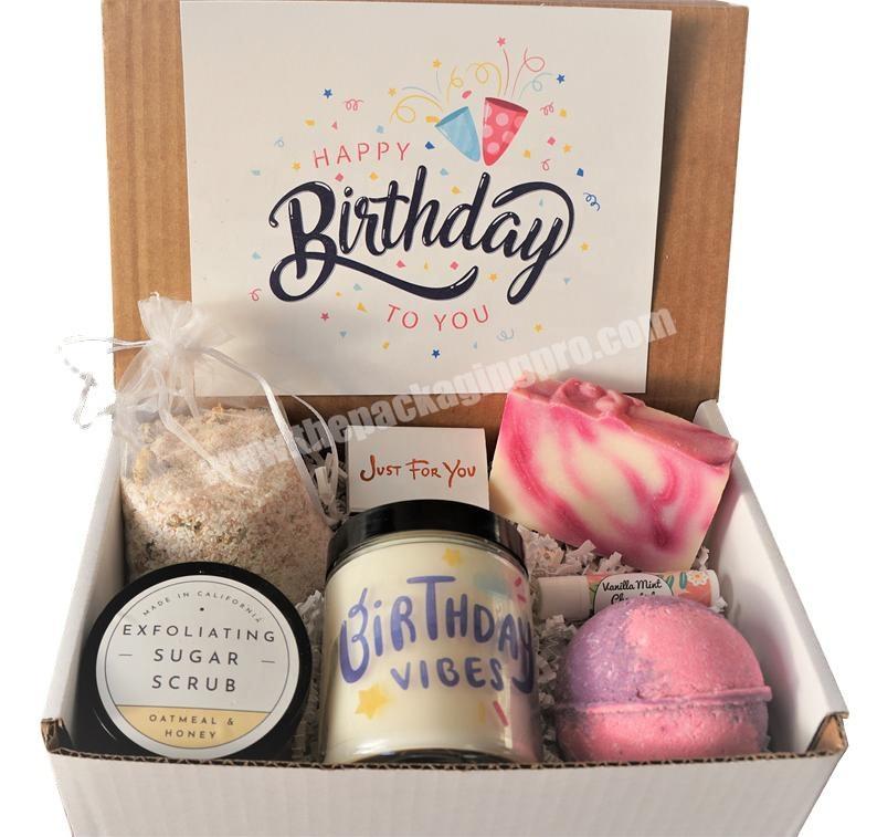Personalized custom birthday gift set box teenagers DIY creative card gift box