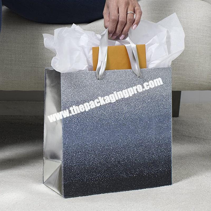 Personalized cute printing children gift shopping paper bags with your own logo