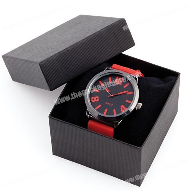 Personalized handmade rigid paperboard jewelry watch packaging box
