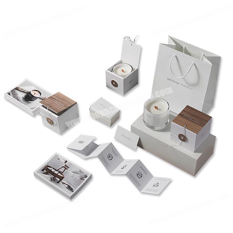 Personalized High end design custom rigid cardboard candle box