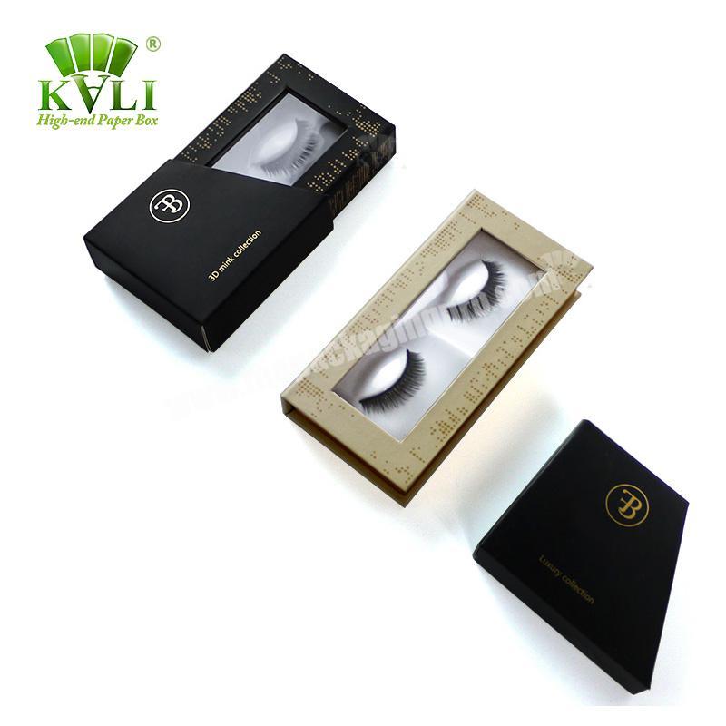 Personalized magnetic paperboard mink lashes packaging box custom logo