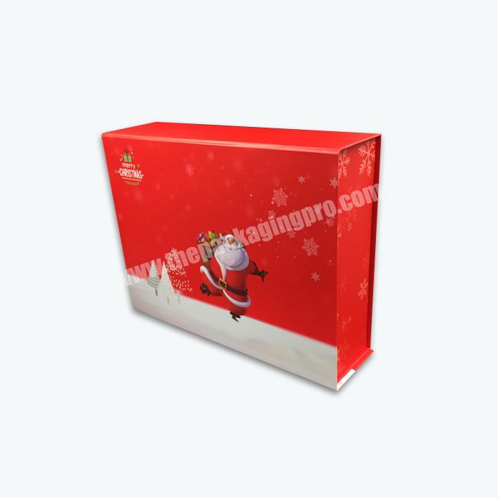 Personalized manufacturer Christmas folding gift packaging box