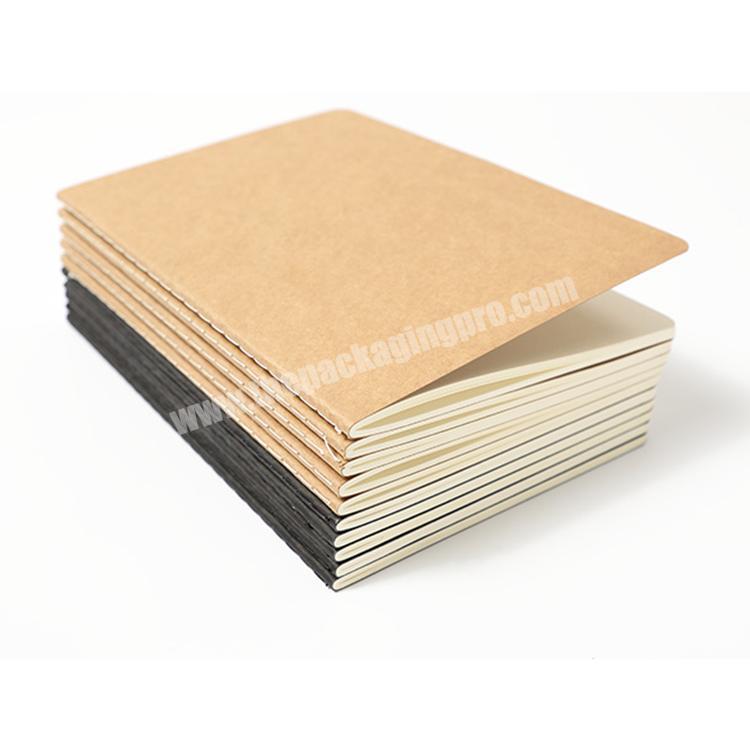 Personalized Printed Brown Kraft Paper Sew Binding Paper Notebook