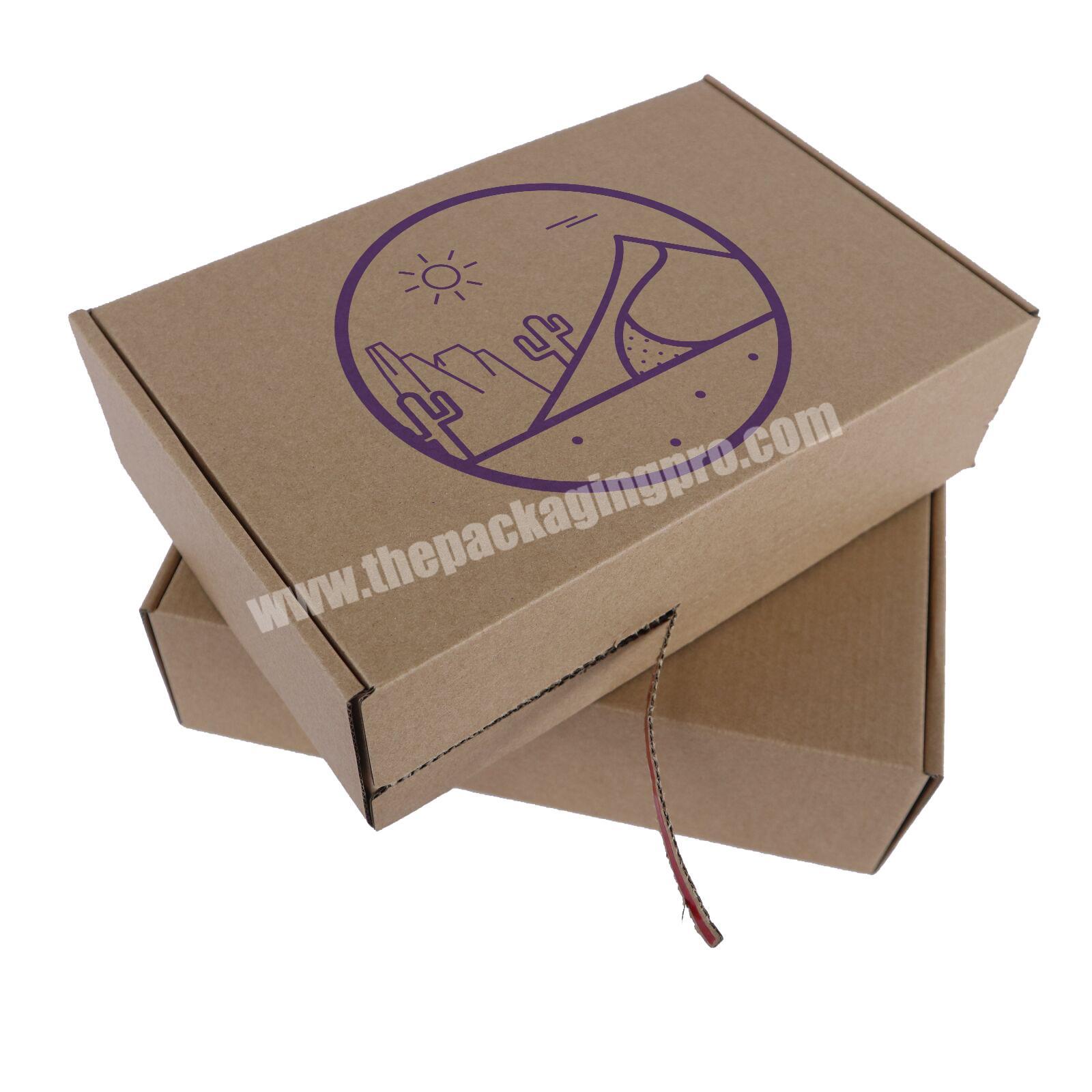 Personalized printed logo delivery mail corrugated packaging box