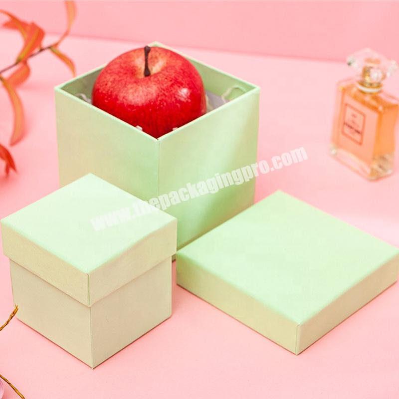Personalized Special Shaped Velour Diamond Ring Jewelry Set Gift Packaging Hard Cardboard Paper Box
