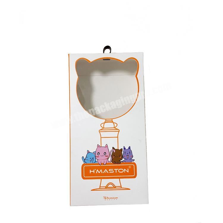 Phone Case Packaging Paper Box With Clear Window And Plastic Insert