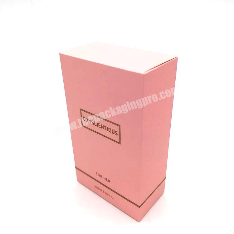 Pink Color Custom Design Cardboard Paper Packaging Box for Skincare Products