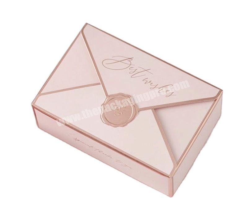 Pink envelope letter wedding favor box wedding birthday candy gift boxes