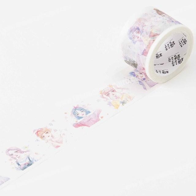 pink flower custom printed washi tape