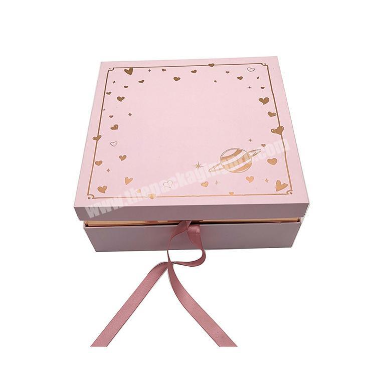 Pink Foil Box Cosmetic Makeup Box Set Packaging With EVA Foam