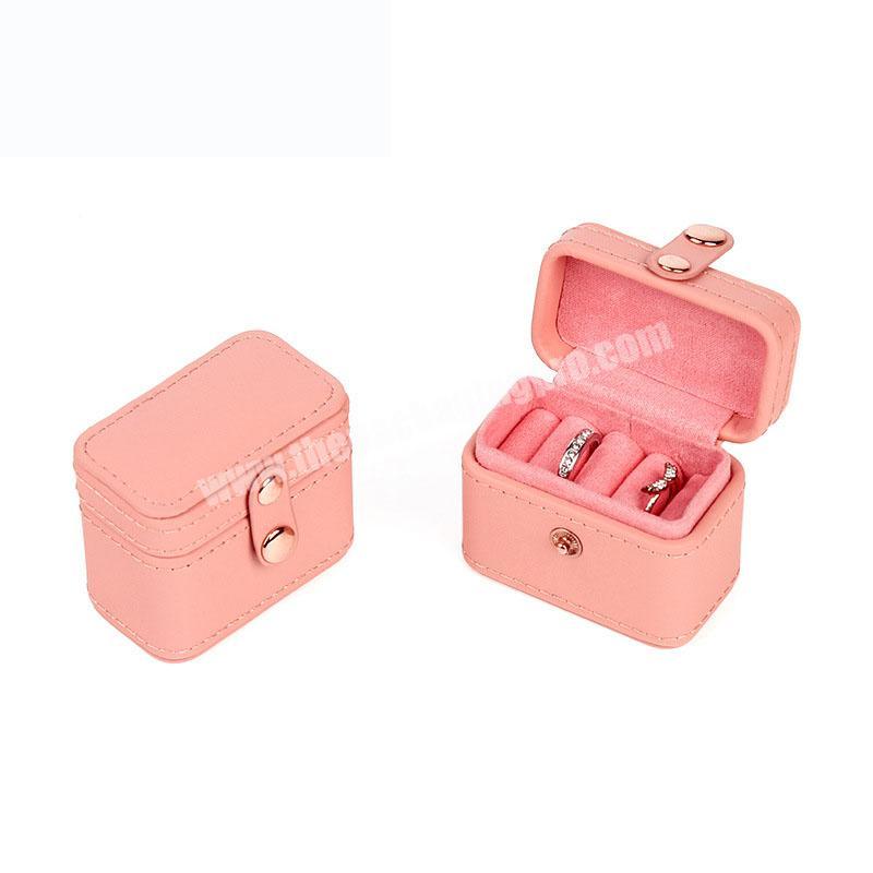 Pink Jewelry Boxes Ring Box Velvet Small Jewelry Box
