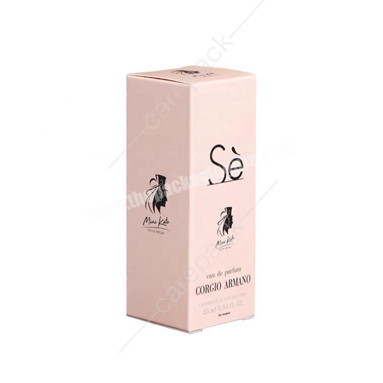 Pink Skincare Body Lotion Cosmetic Packaging Boxes Shampoo Essential oil Perfume Fragrance Boxes With Own Logo