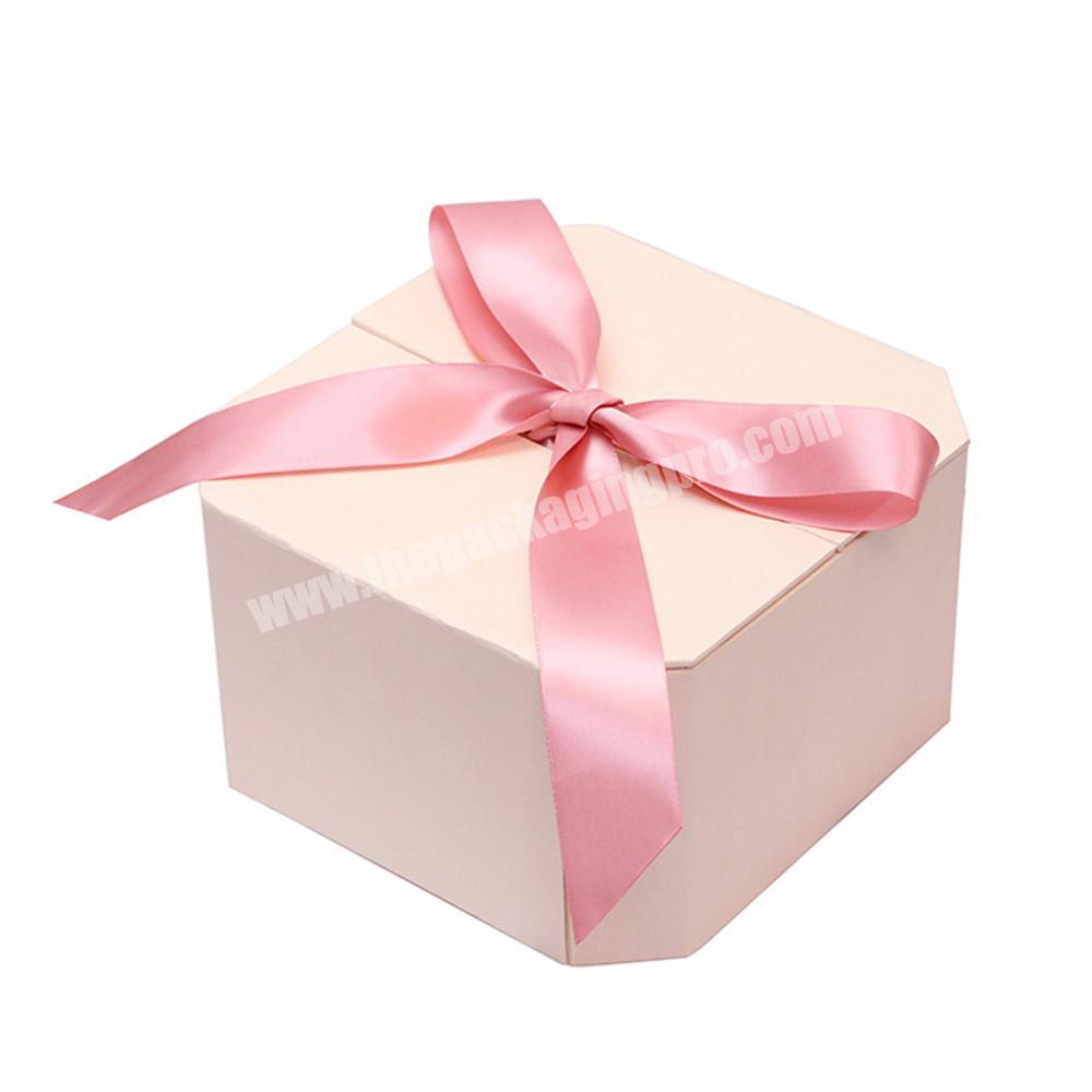 Pink wedding bridesmaid gift packaging paper box