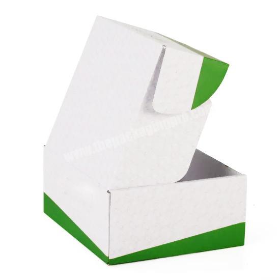 PLAIN DESIGN pocket square White corrugated custom printed mailer boxes Paper package carton box