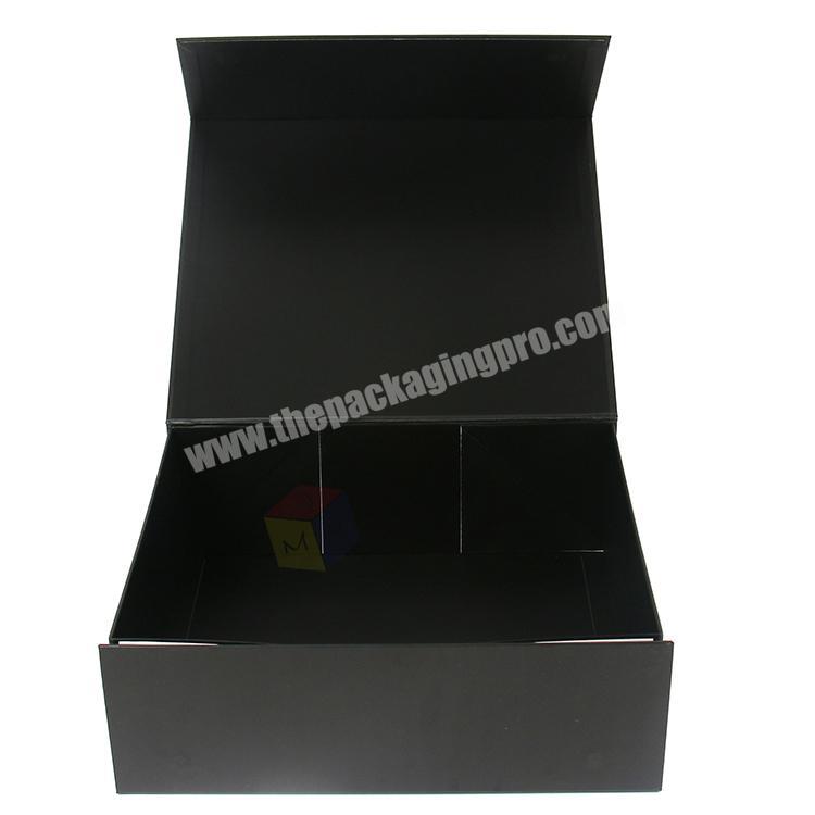 plain matte black rigid hoodie suit packaging box