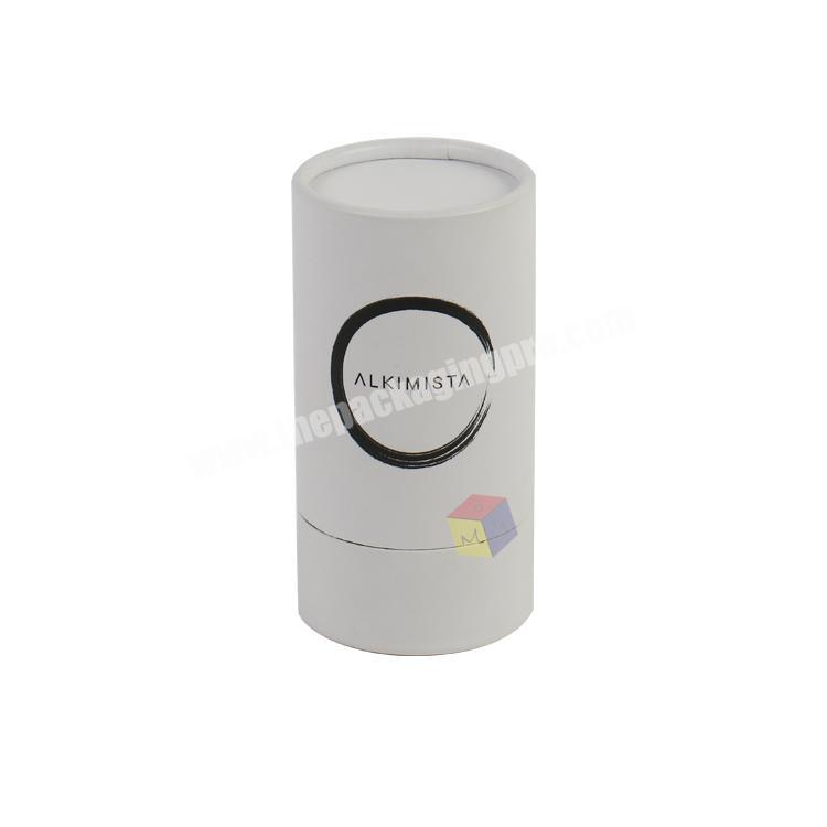 plain white round essential oil roller packaging box