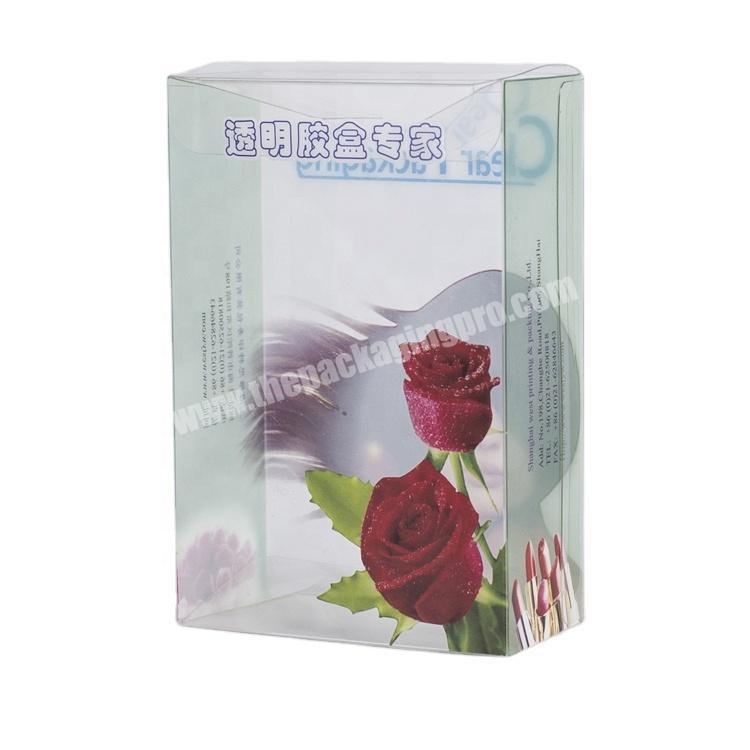 Plastic clear pvc gift box factory products packaging fold box