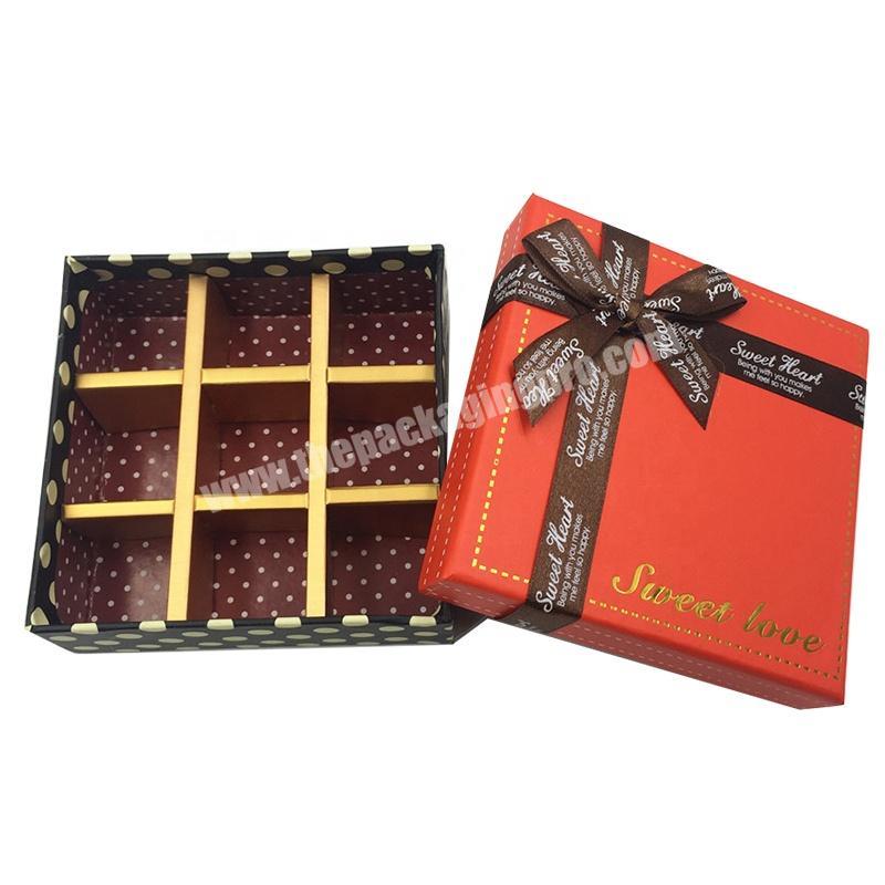 Popular Design Customised Gift Boxes Luxury Chocolate Box For Packaging Gifts
