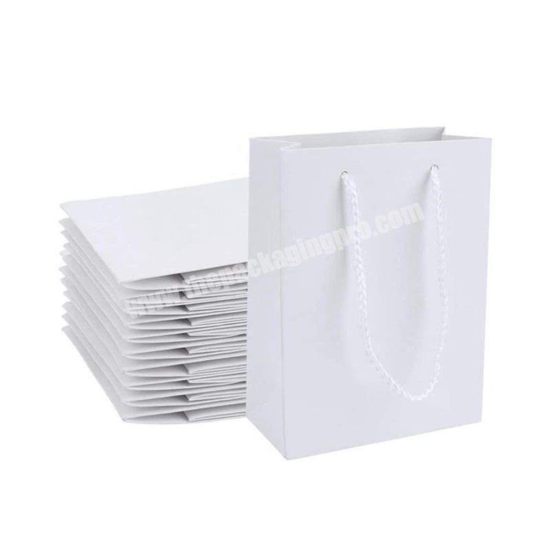 Popular Design recyclable white delivery shopping bag paper with print