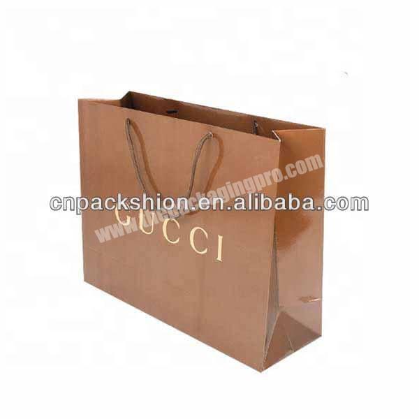 Popular design shopping paper bag with customer logo