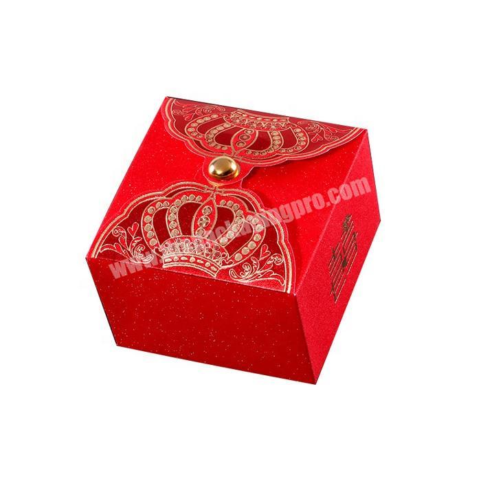 Portable cardboard paper packaging box for valentine sweet candy